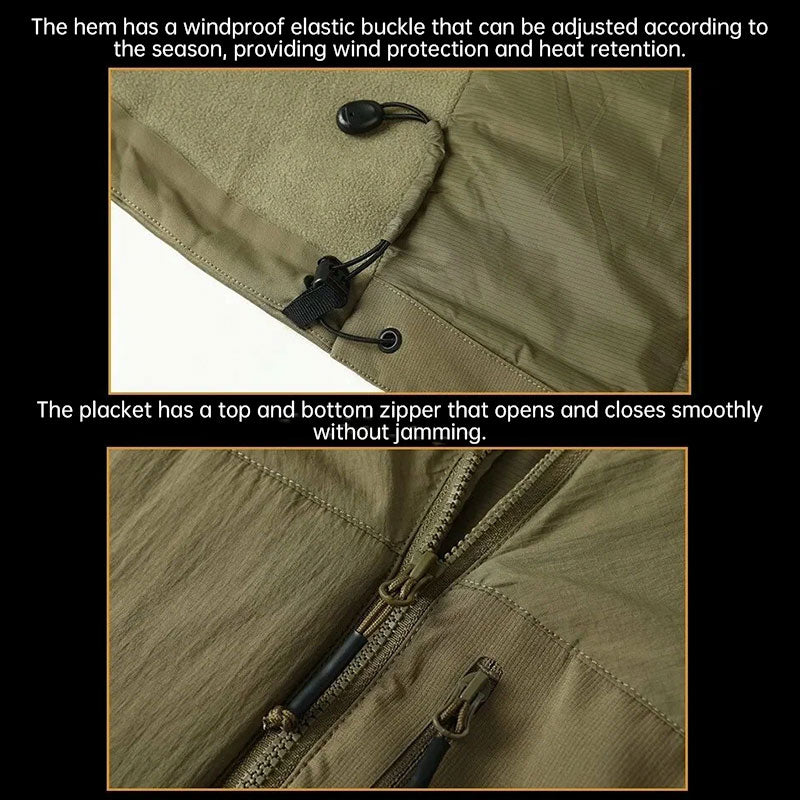 Men's Padded Hooded Winter Hiking Jacket – Water-Resistant, Windproof, Lightweight
