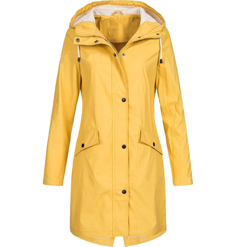 New autumn and winter collection of assault jackets outdoor hiking jackets medium to long women's windbreakers