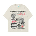 Camping printed men's and women's loose T-shirt