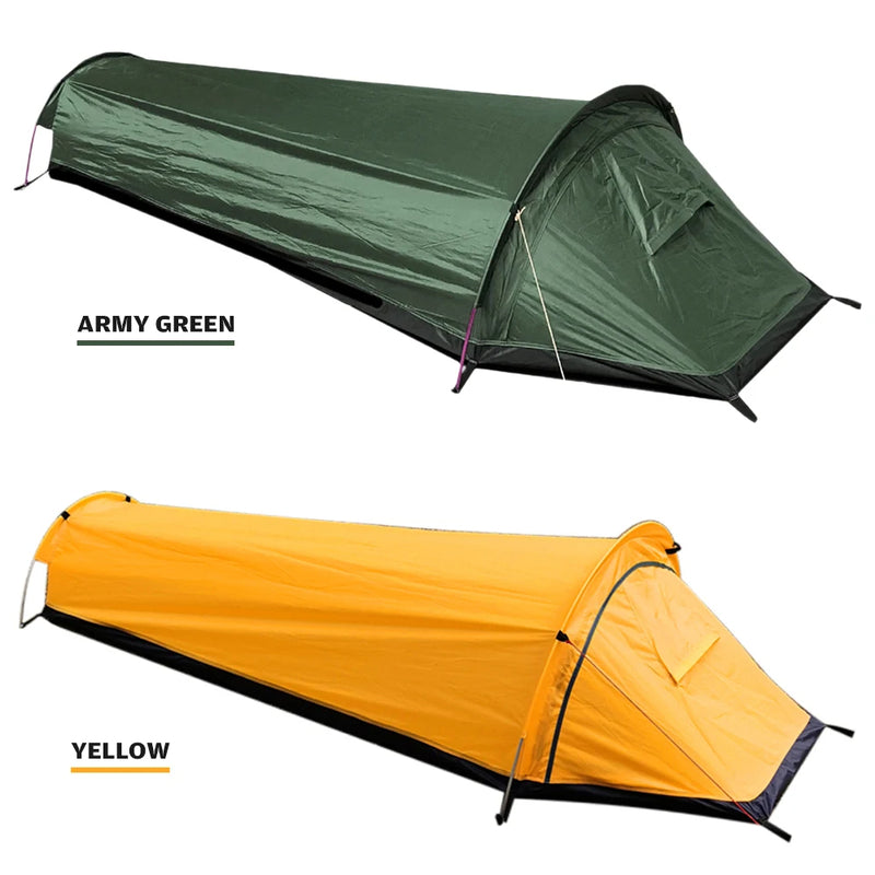 Ultralight Single-Person Camping Tent – Waterproof, Compact Pack Size, for Backpacking