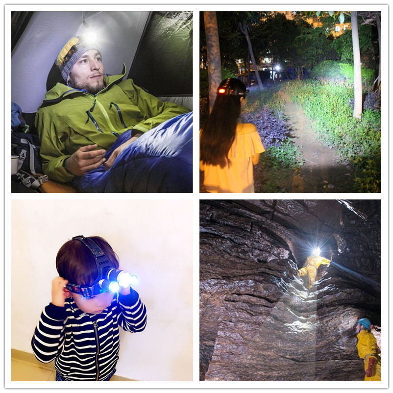 Multi-LED Rechargeable Headlamp – 30W, CREE T6+R5, Zoomable, 3 Modes, Waterproof