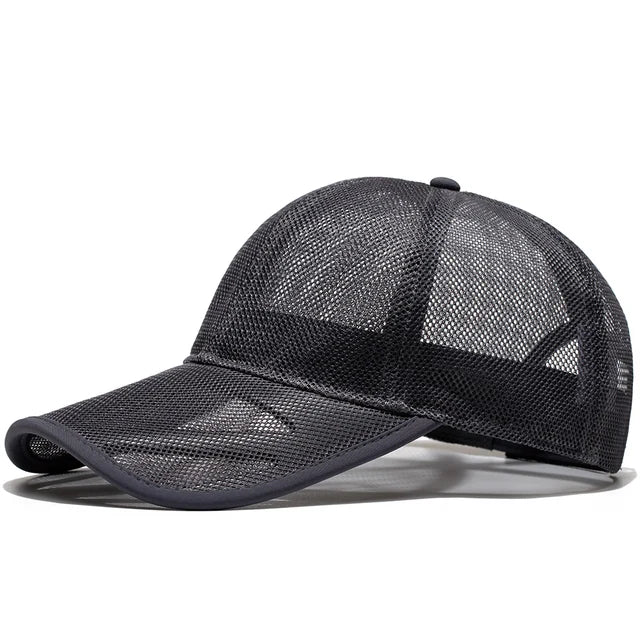 Adult Summer Mesh Sun Cap Lady Outdoors Sport Hat Man Big Size Baseball Caps