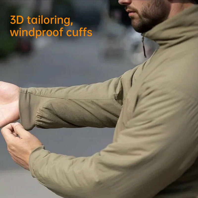 Men's Padded Hooded Winter Hiking Jacket – Water-Resistant, Windproof, Lightweight