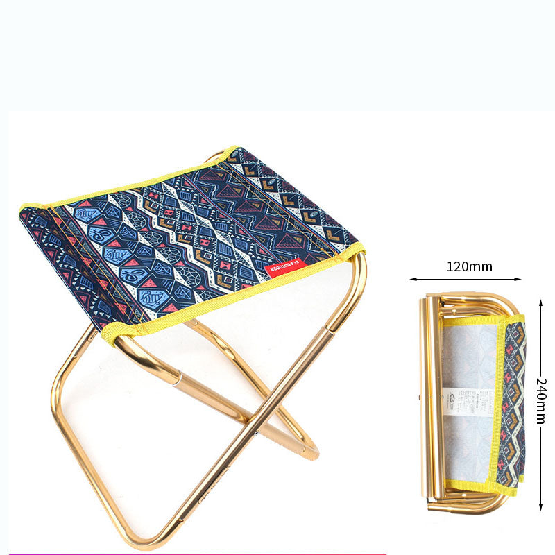 Folding Aluminum Alloy Camping Stool – Portable, Lightweight, for Fishing & Outdoor Use