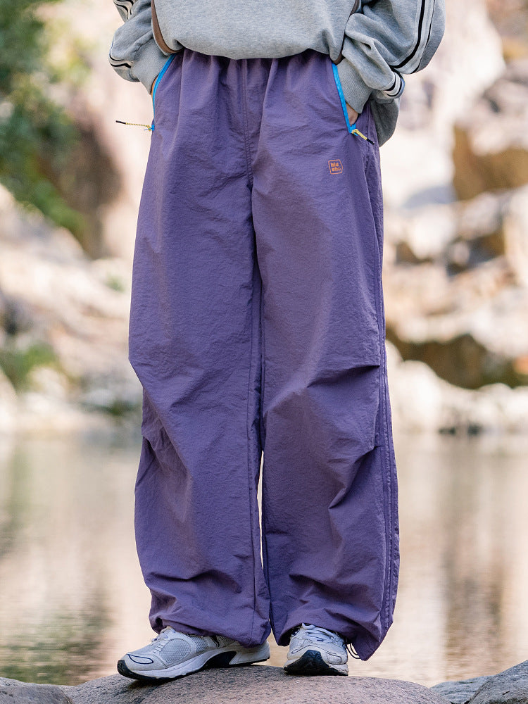 Summer loose casual wide leg work pants hiking and mountaineering pants