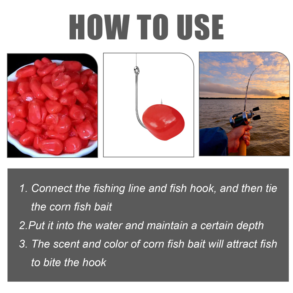 Corn Fishing Bait – Scented with Red Bug Liquid, Cumin & Cloves, Freshwater Fishing