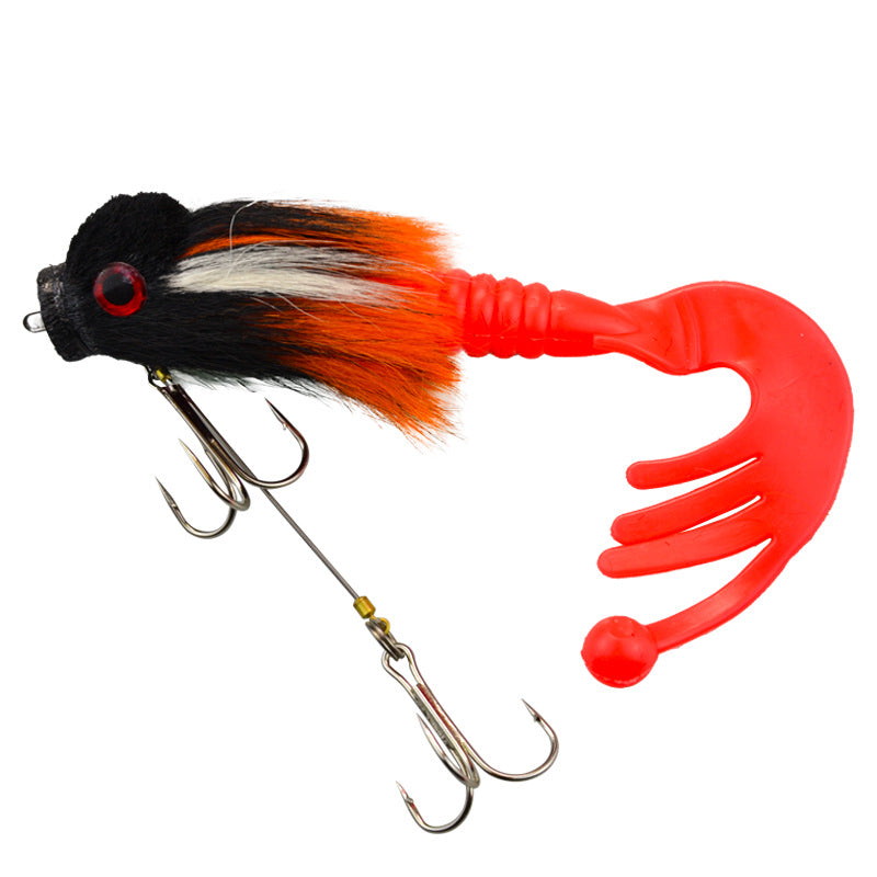Baby Rat Swimbait – Hand-Tied Deer Hair, Solid Body, 1/0 Hook, Muskie & Pike Lure