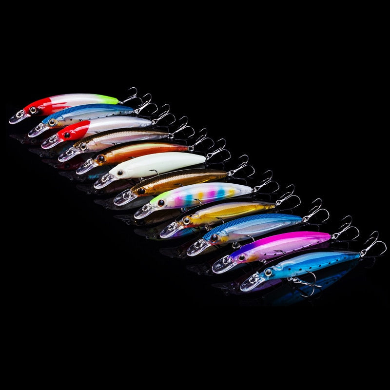 Minnow Wobbler Fishing Lure – 11cm, 14g, Luminous, Pencil Feeder, Freshwater & Saltwater