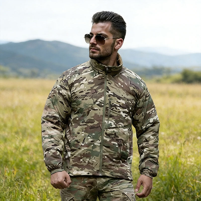 Men's Padded Hooded Winter Hiking Jacket – Water-Resistant, Windproof, Lightweight