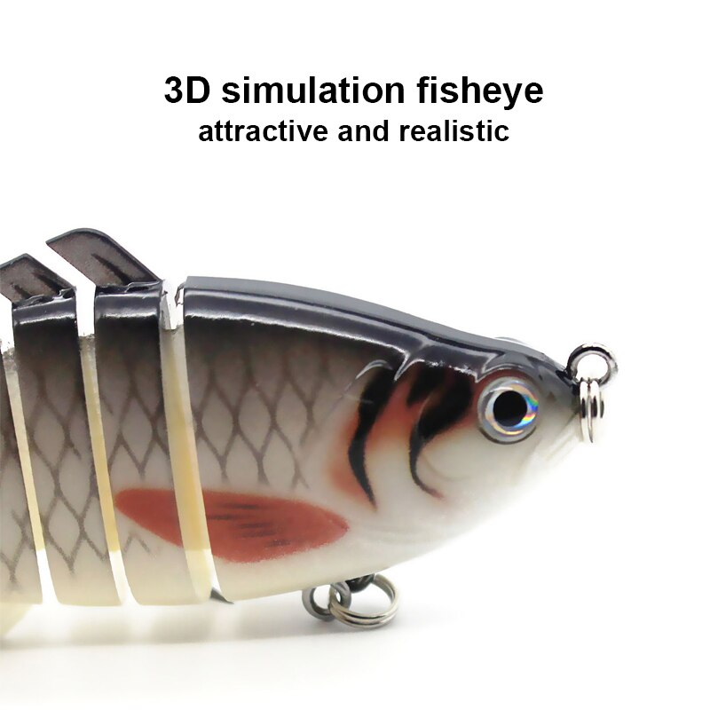 Multi-Jointed Swimbait Crankbait – 10cm, 15.7g, 7-Section, Sinking, Wobbler