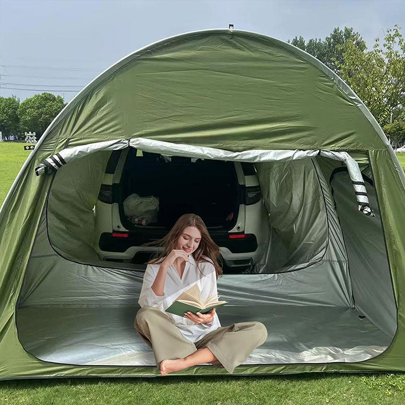 Car Trunk Rear Canopy Tent – Sun-Resistant, Outdoor Camping Shelter