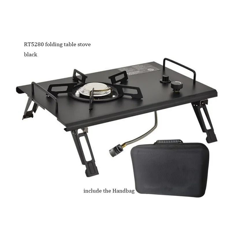 Foldable Camping Gas Stove – 4000W, Stainless Steel, IGT Compatible, Portable