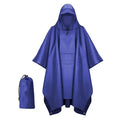 3-in-1 Hooded Rain Poncho – Waterproof, Motorcycle Rain Cover, Camping Rainwear