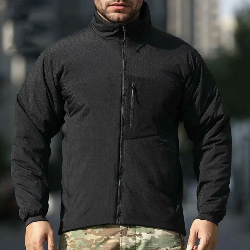 Men's Padded Hooded Winter Hiking Jacket – Water-Resistant, Windproof, Lightweight