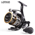 LINNHUE HE7000 Spinning Reel – 10kg Max Drag, 5.2:1, Metal Spool, Sizes 1000–7000